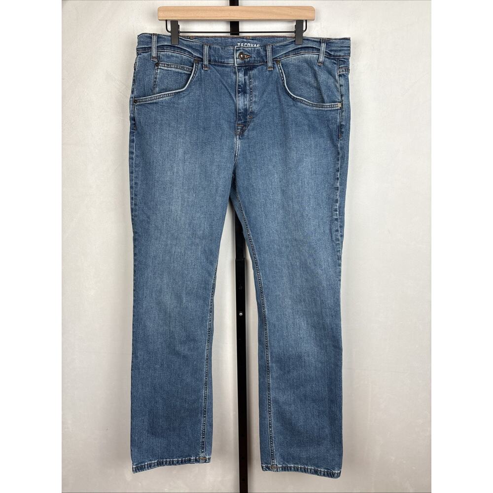 Tecovas Men's premium standard Straight Jeans in Medium Blue